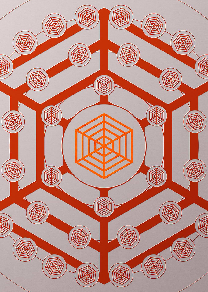 Red Orange Sacred Geometry