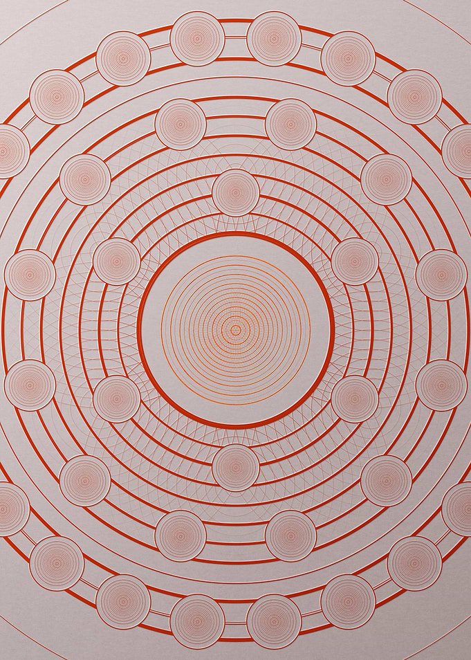 Red Orange Sacred Geometry