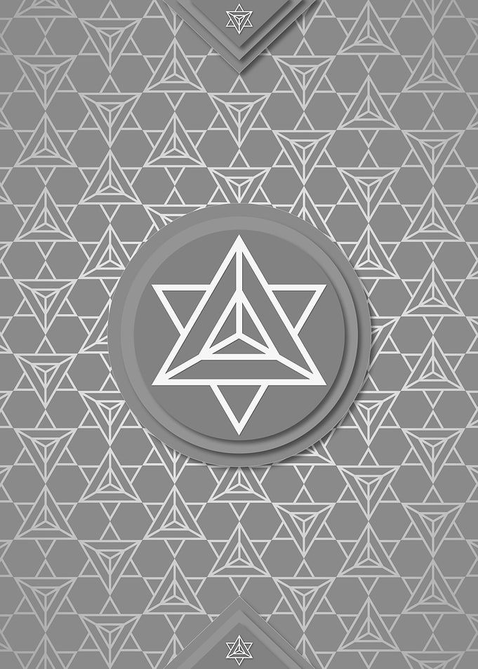 Gray White Glyph Pattern