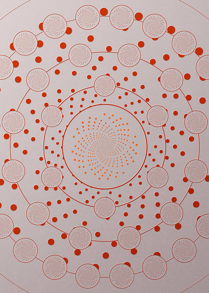 Red Orange Sacred Geometry