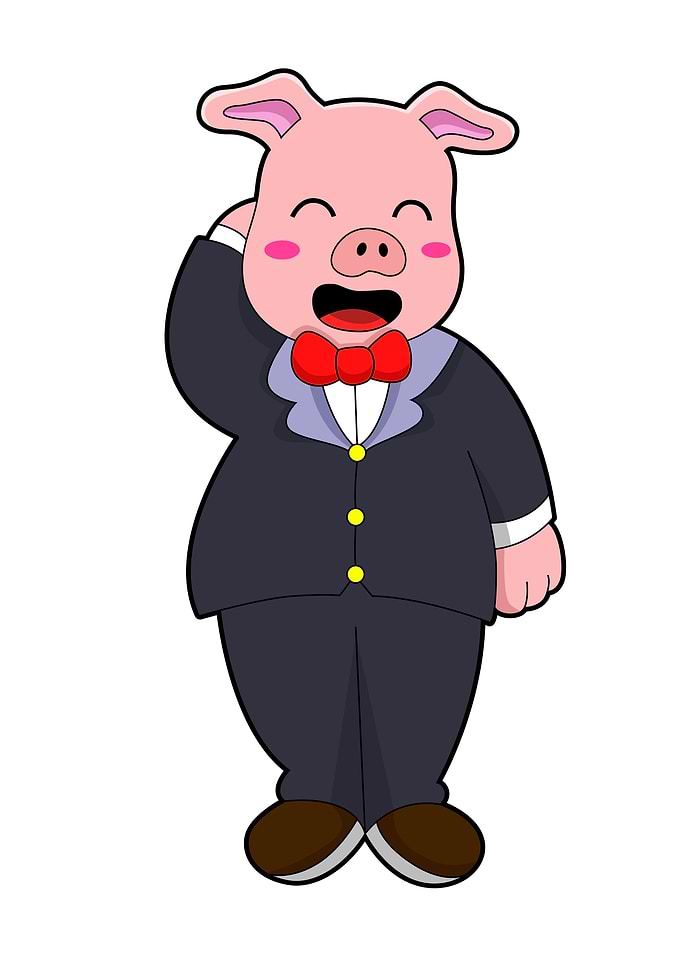 Pig Groom Wedding Suit