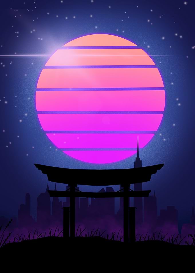 Japanese retro city