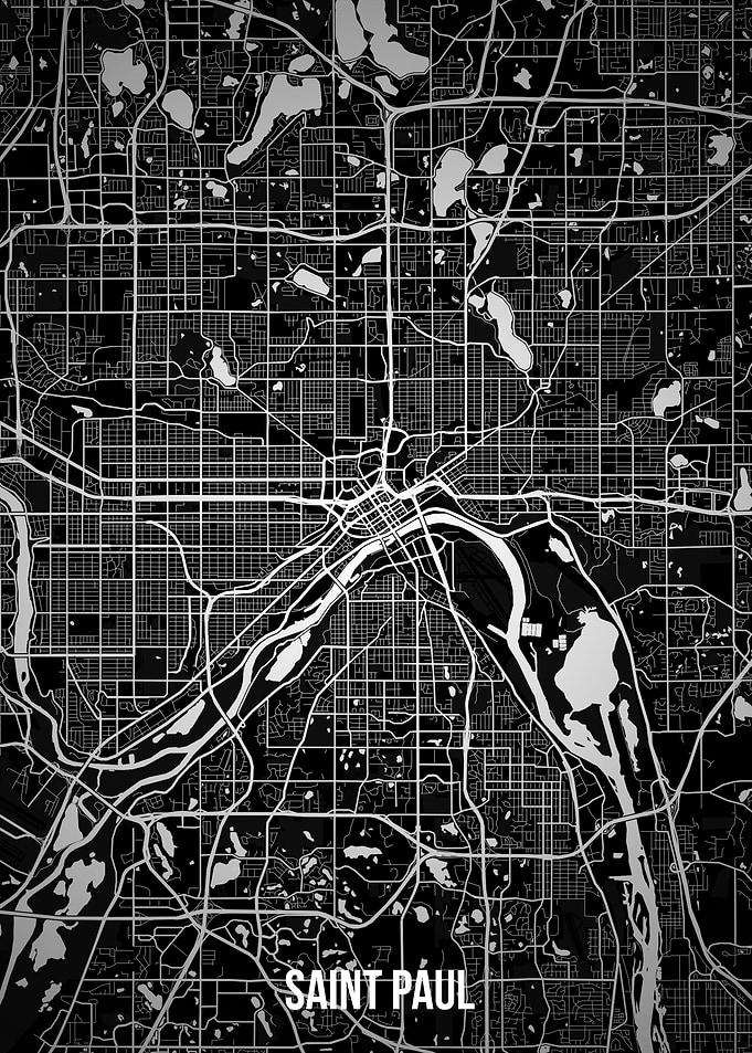 Saint Paul dark map
