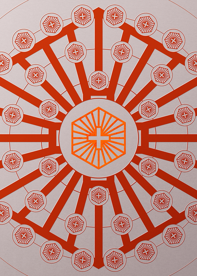 Red Orange Sacred Geometry