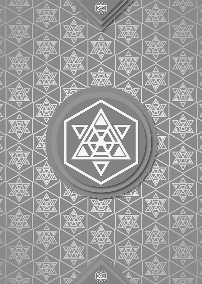 Gray Sacred Geometry Glyph
