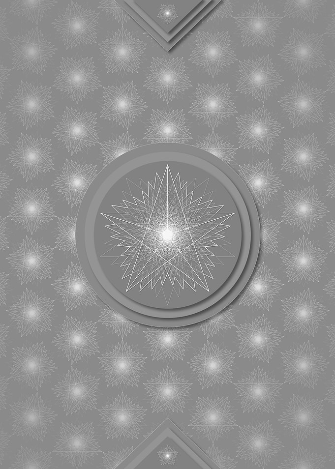 Gray Sacred Geometry Glyph