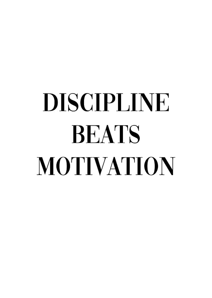 Discipline Motivation