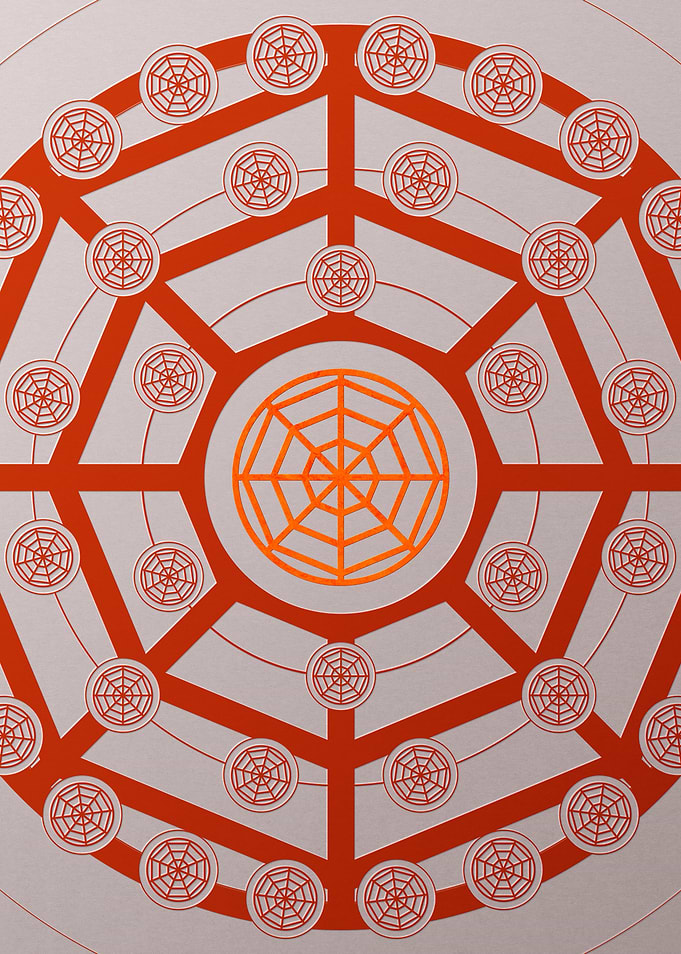 Red Orange Sacred Geometry
