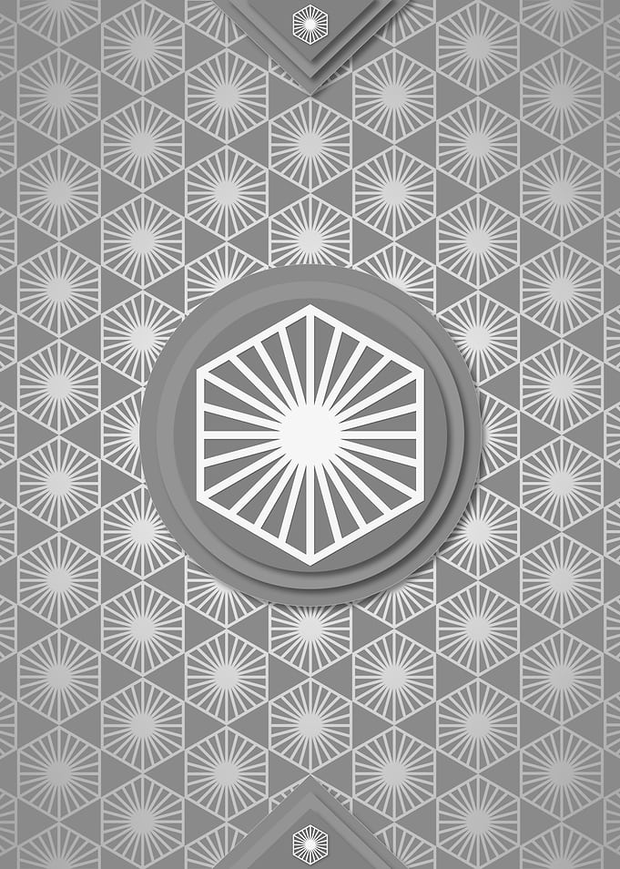 Gray Sacred Geometry Glyph