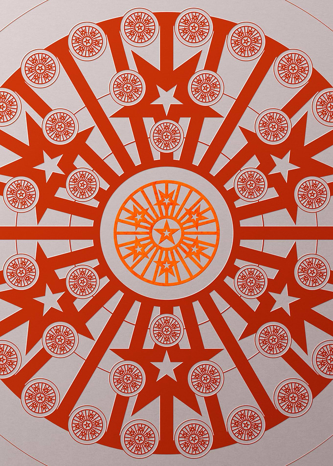 Red Orange Sacred Geometry
