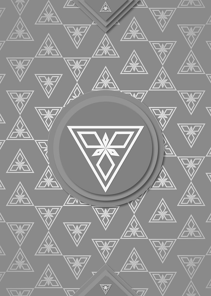 Gray Sacred Geometry Glyph