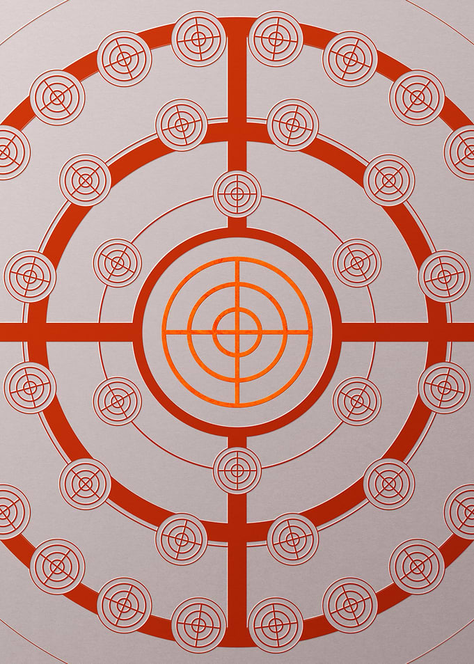 Red Orange Sacred Geometry