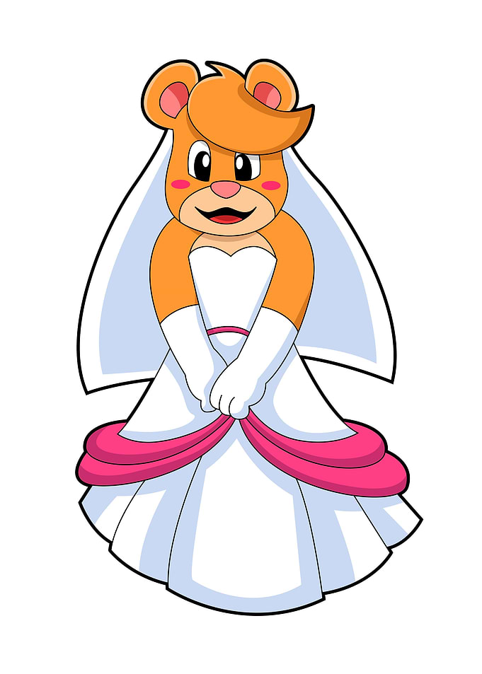 Bear Bride Wedding dress