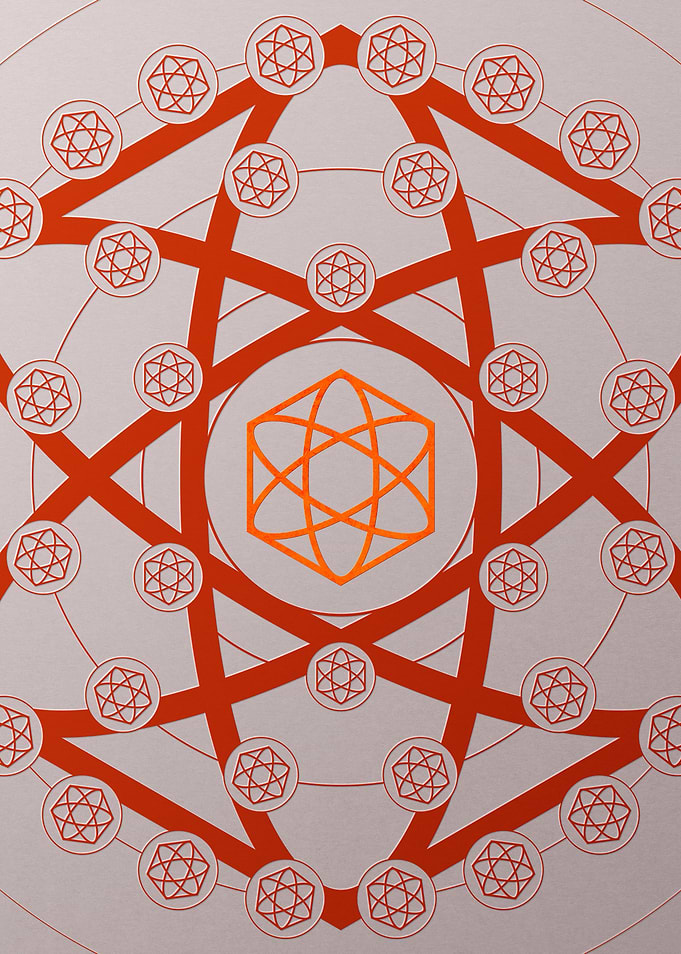 Red Orange Sacred Geometry