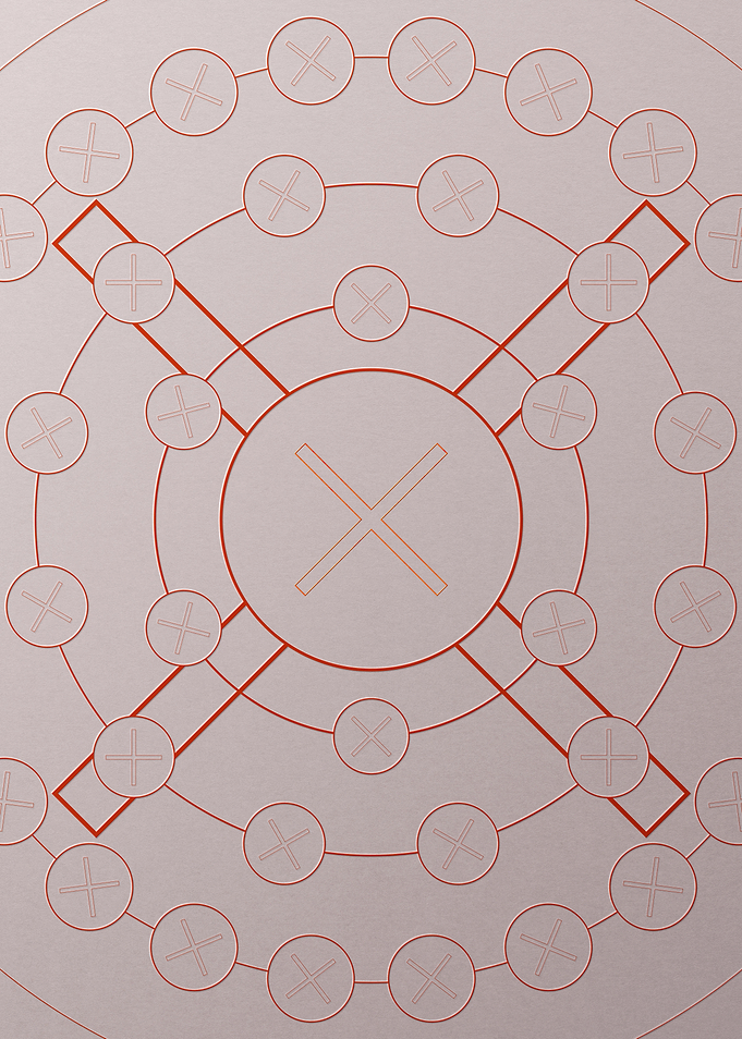Red Orange Sacred Geometry