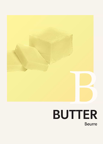 Color Alphabet Butter B