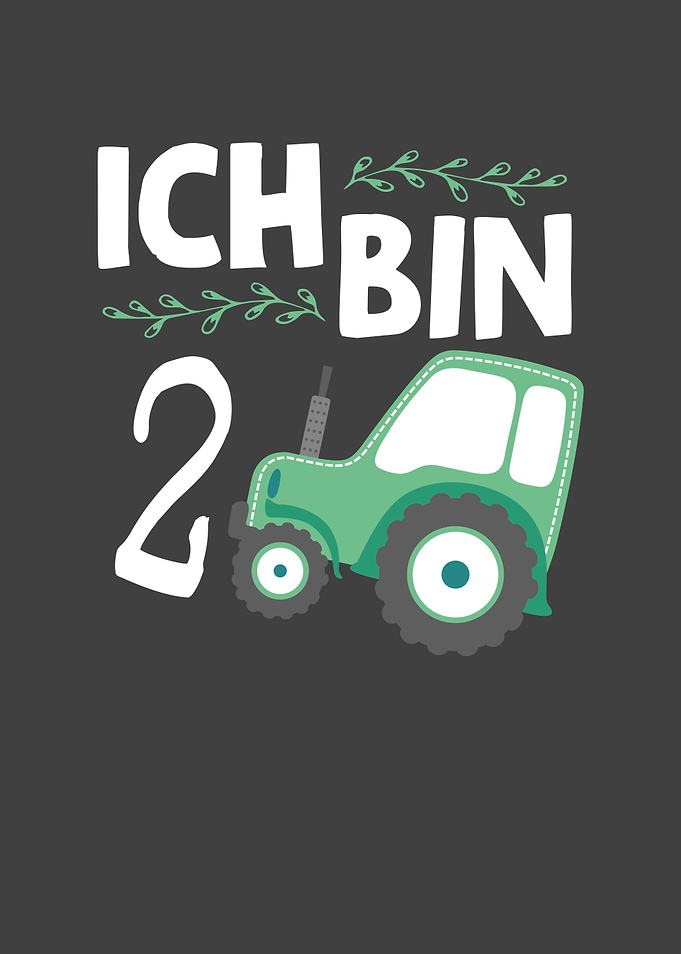 2nd birthday tractor for