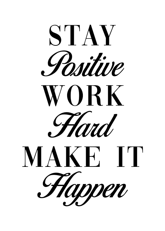 Stay Positive Saying Lucky