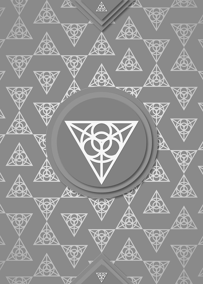 Gray Glyph Mandala Rune