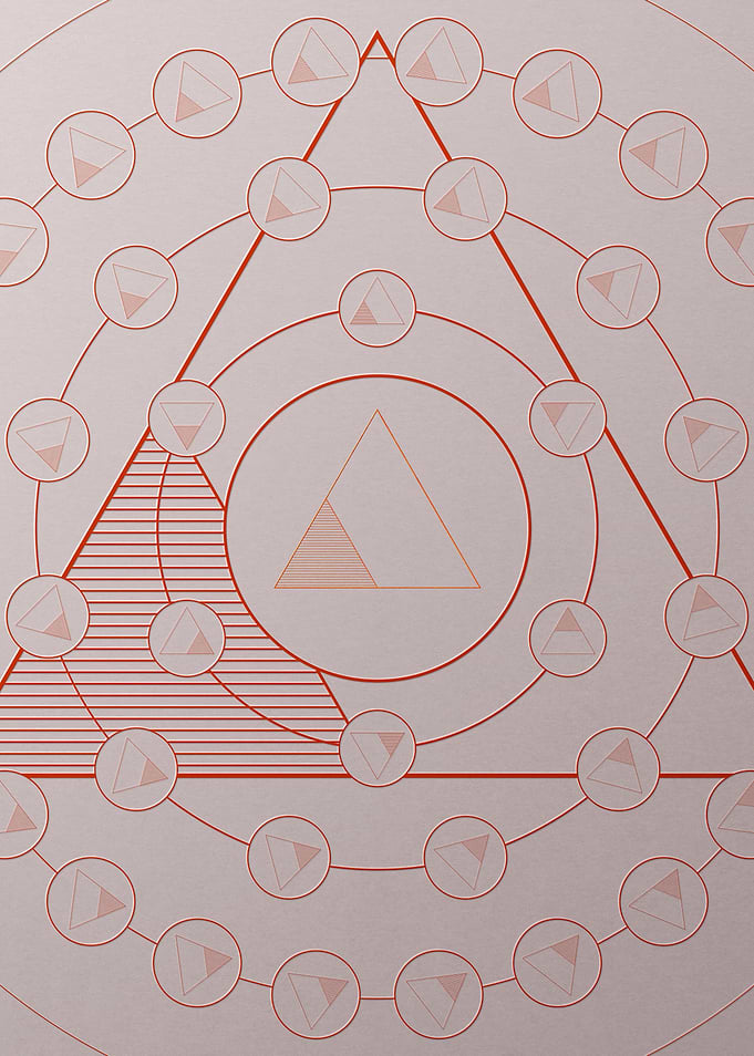 Red Orange Sacred Geometry