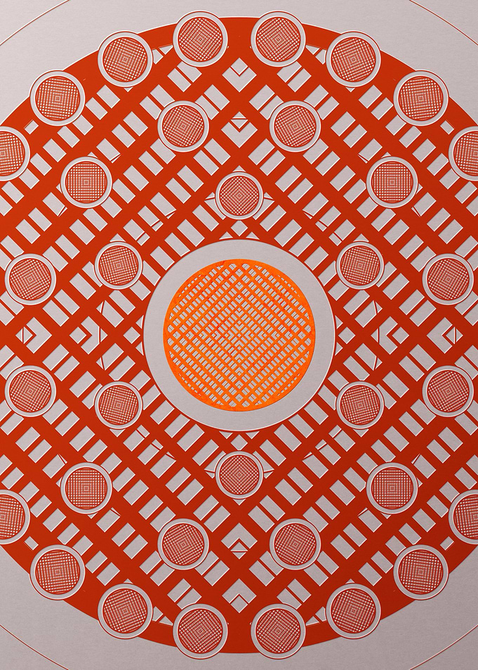 Red Orange Sacred Geometry
