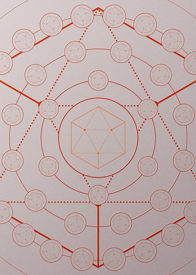 Red Orange Sacred Geometry