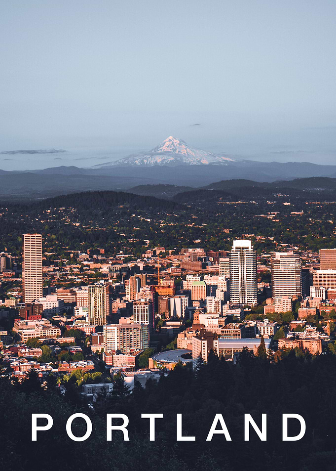 Portland and Mount Hood