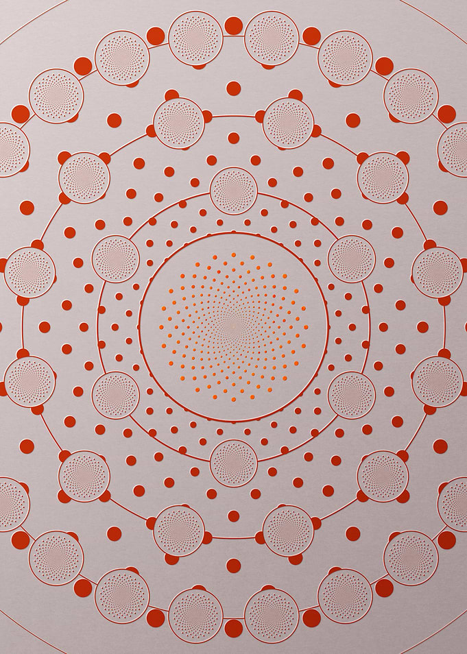 Red Orange Sacred Geometry