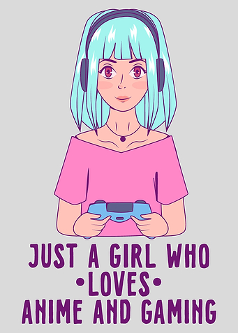 Anime Gaming Girl