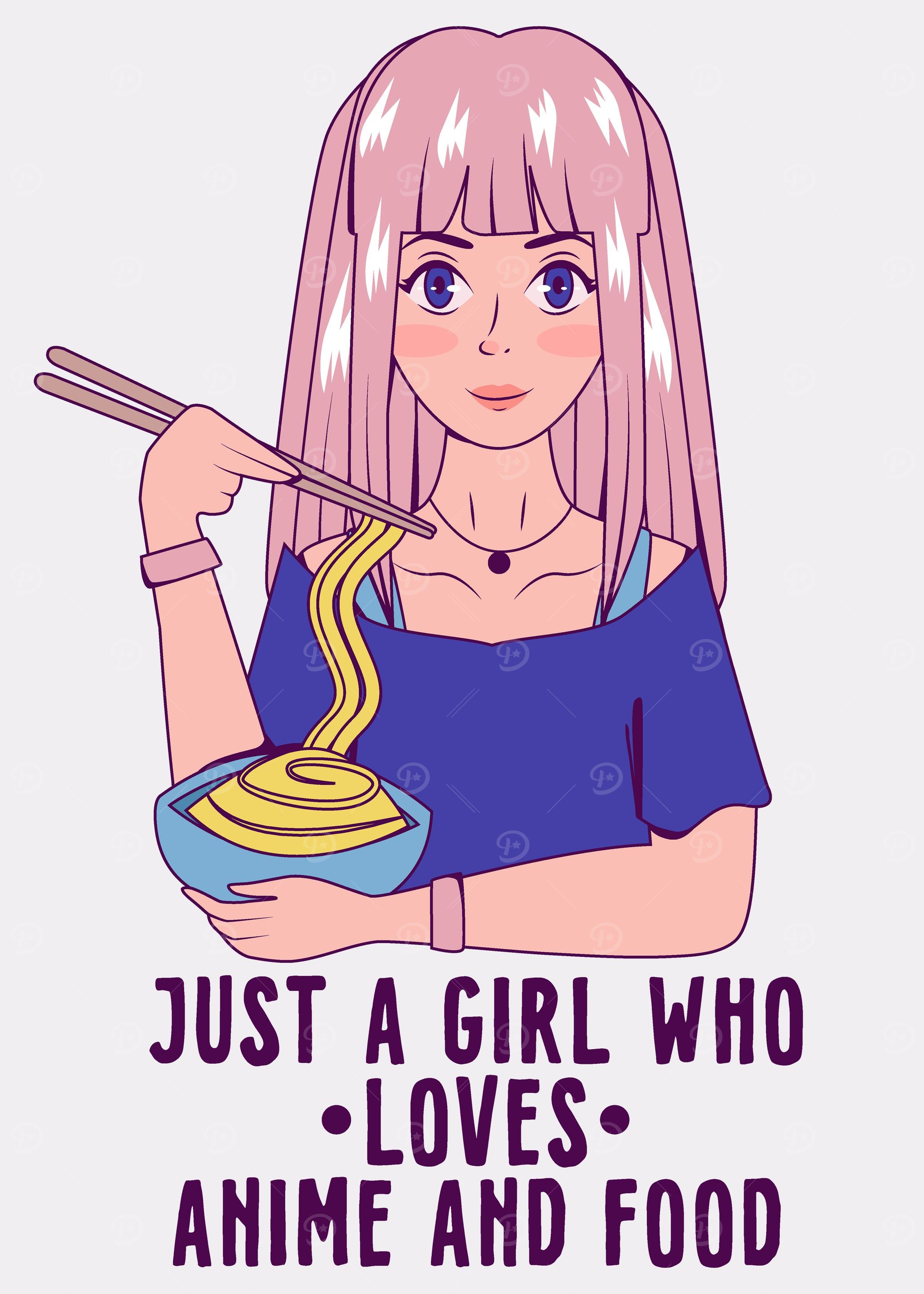 Anime Girl Food