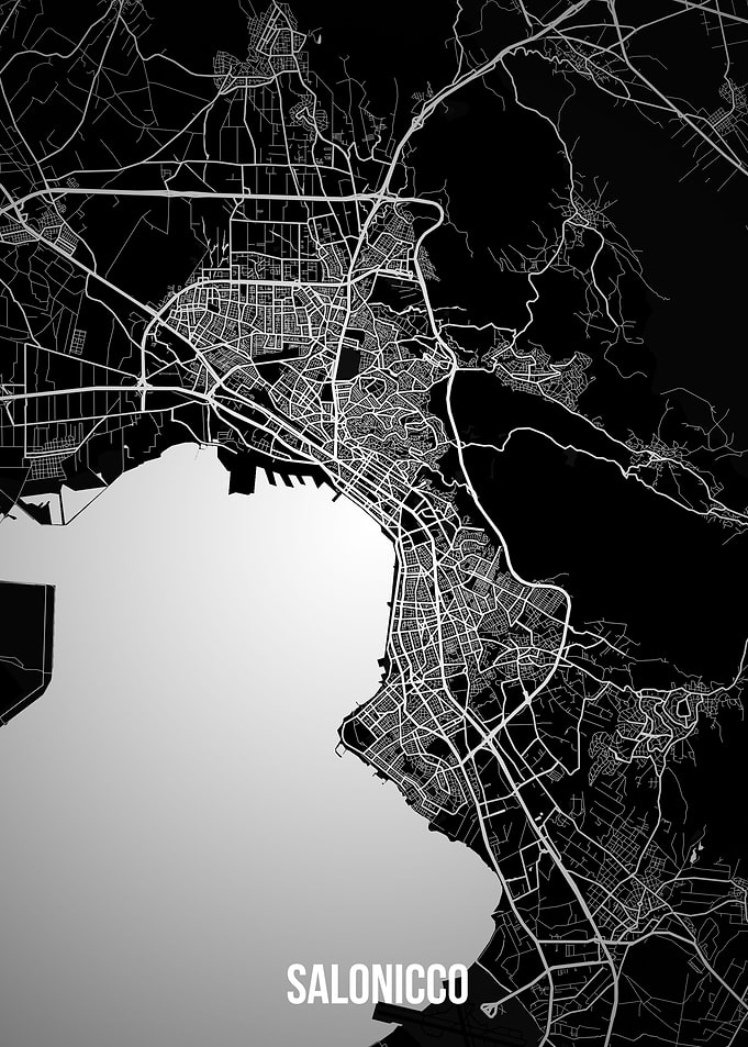 Salonicco dark map