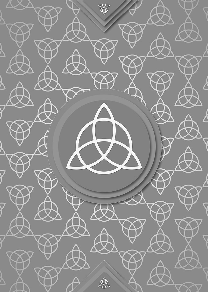 Gray White Glyph Pattern