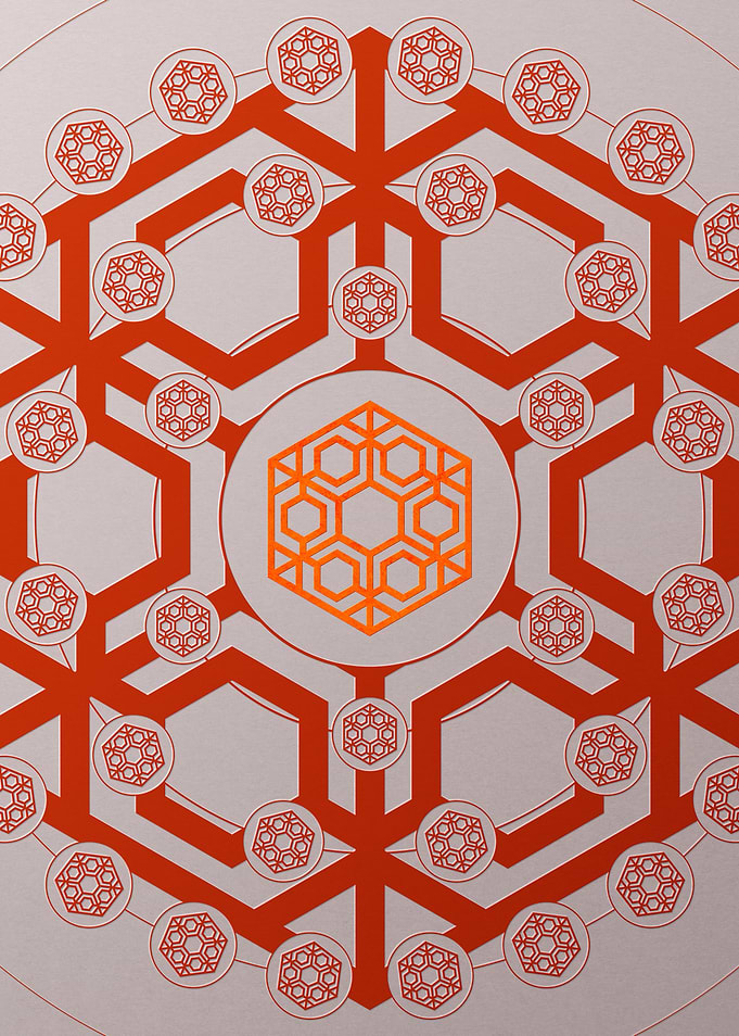 Red Orange Sacred Geometry