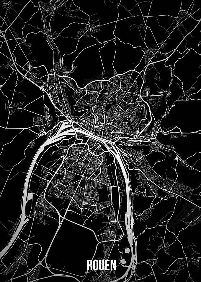 Rouen dark map