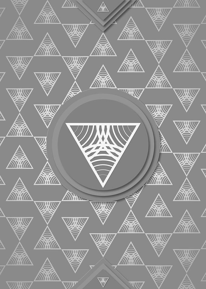 Gray White Glyph Pattern