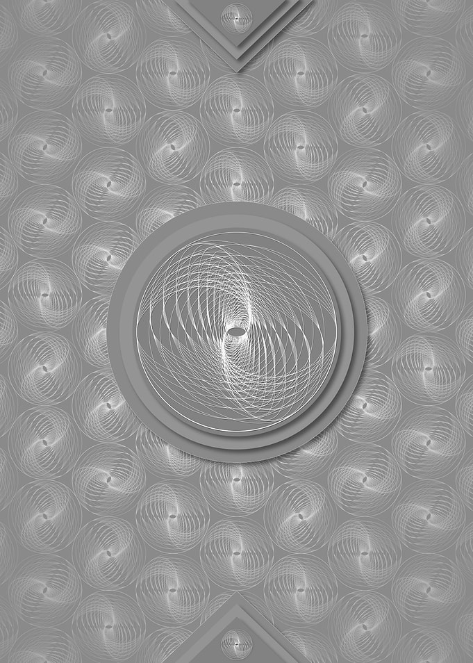 Gray Geometric Glyph Rune