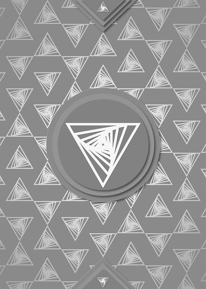 Gray White Glyph Pattern