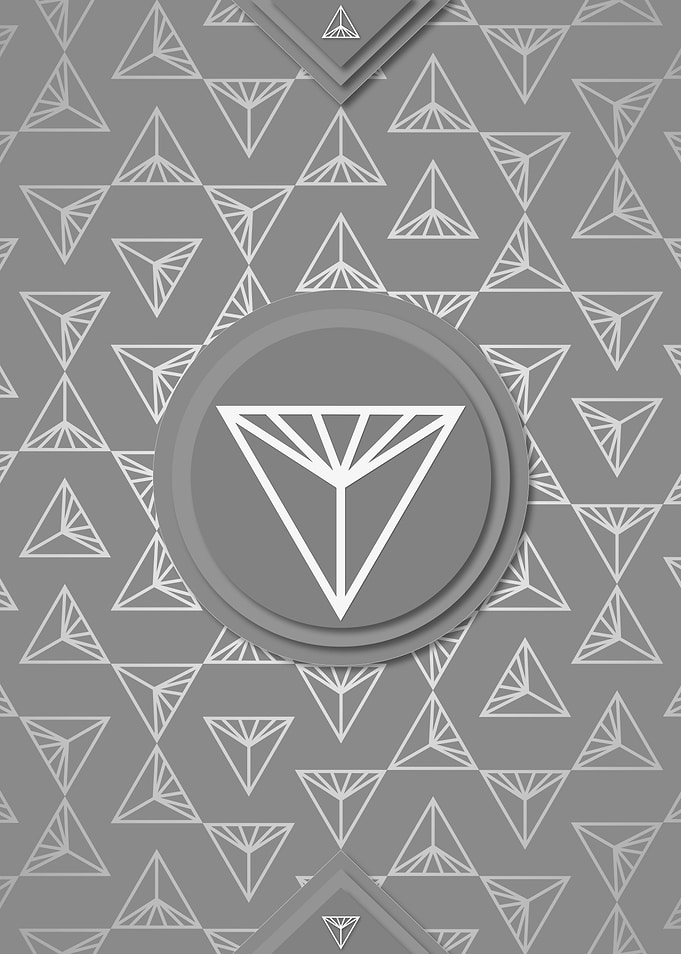 Gray Geometric Glyph Rune
