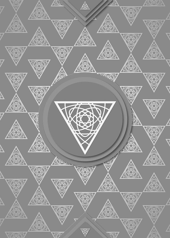 Gray Sacred Geometry Glyph