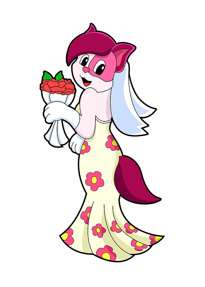 Cat Bride Wedding dress
