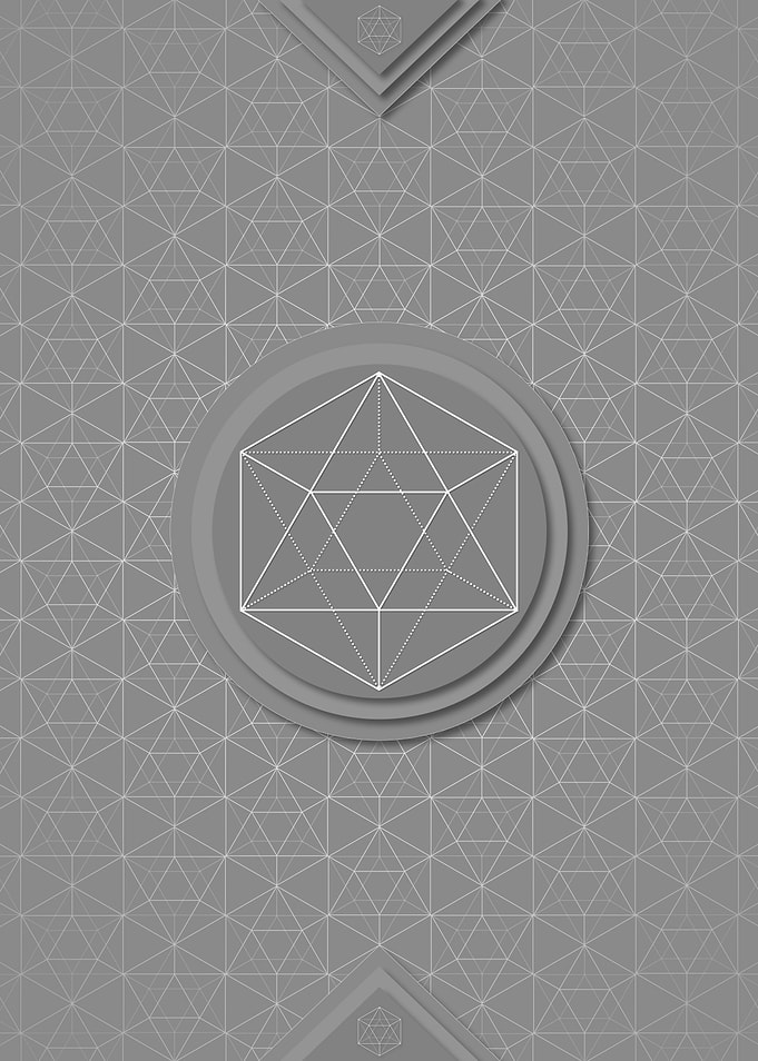 Gray White Glyph Pattern