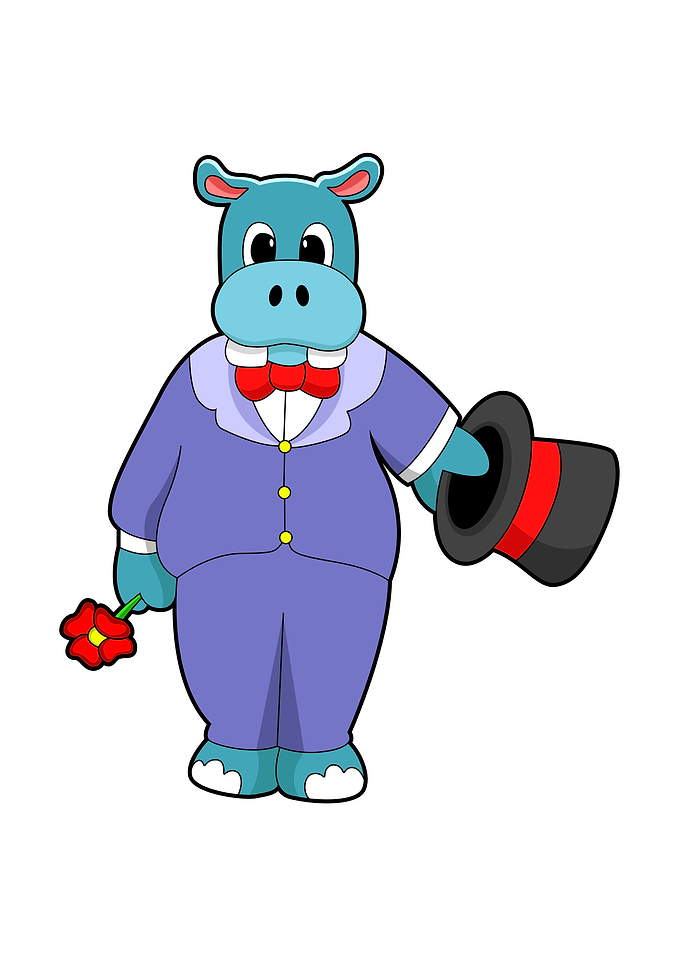 Hippo Groom Wedding Rose