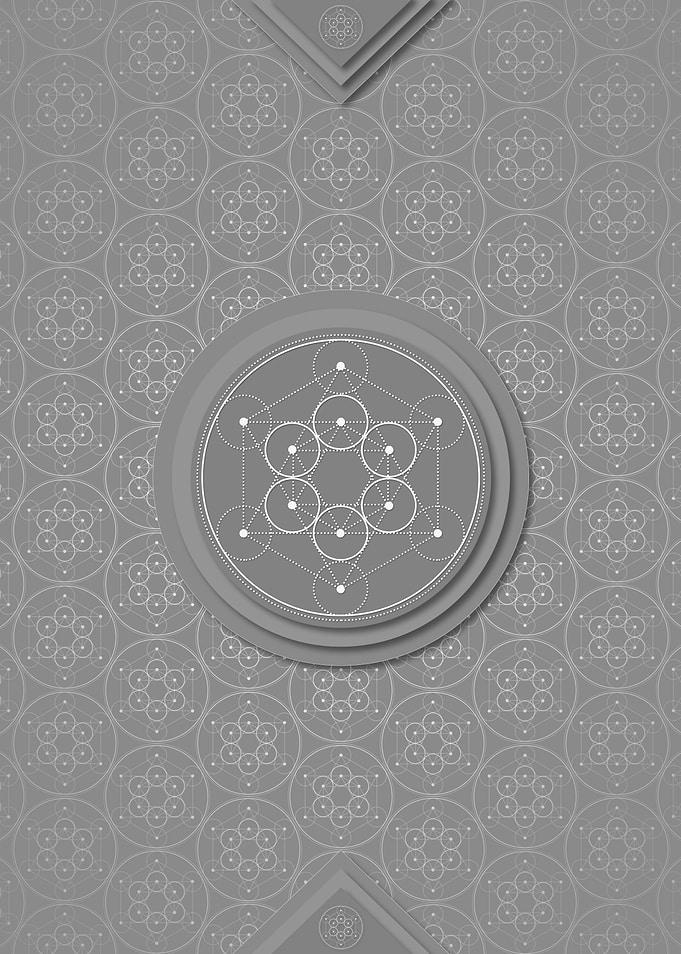 Gray Sacred Geometry Glyph