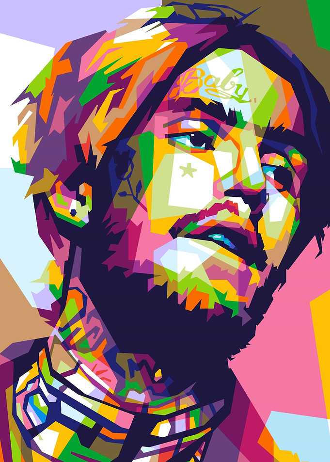 Lil Peep Pop Art Style