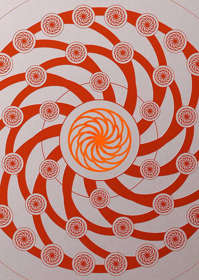 Red Orange Sacred Geometry