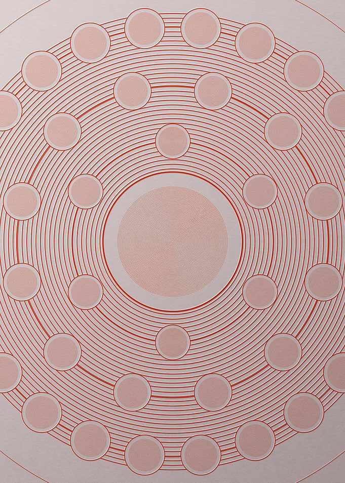 Red Orange Sacred Geometry