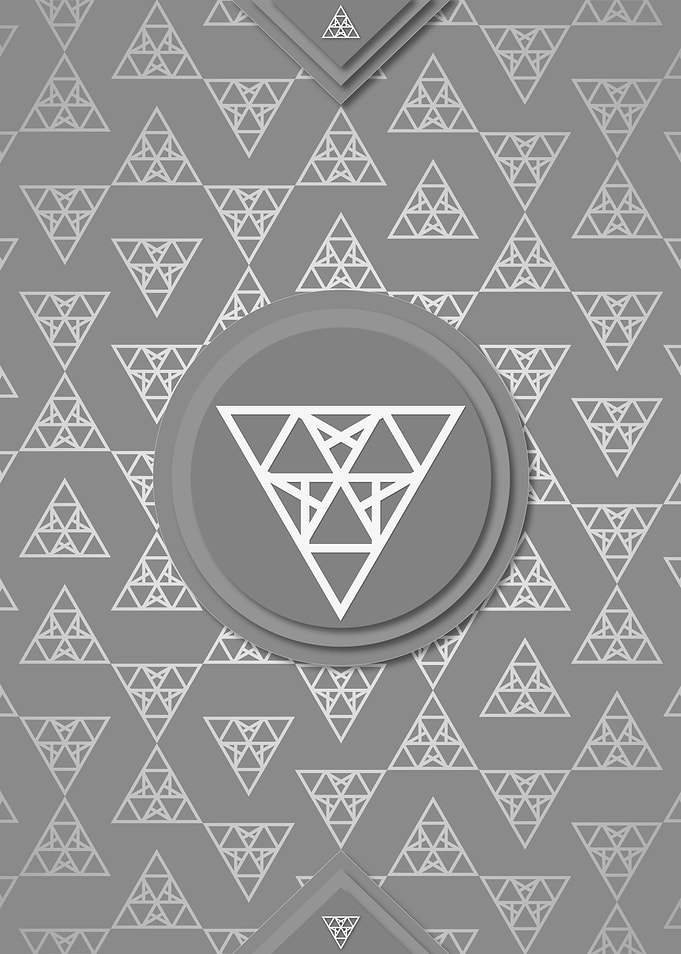 Gray White Glyph Pattern