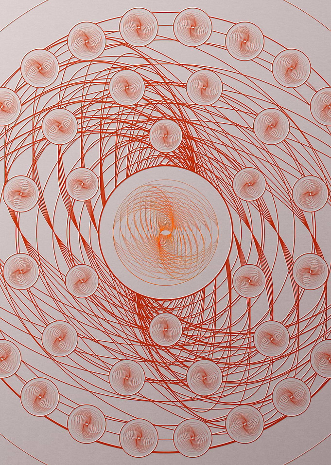 Red Orange Sacred Geometry