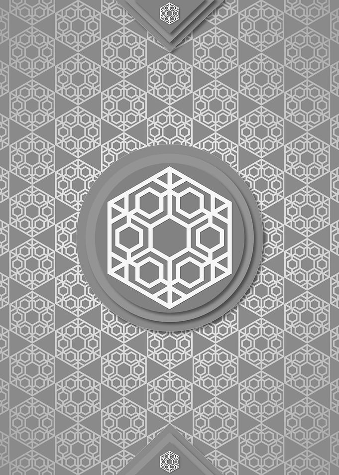 Gray Sacred Geometry Glyph