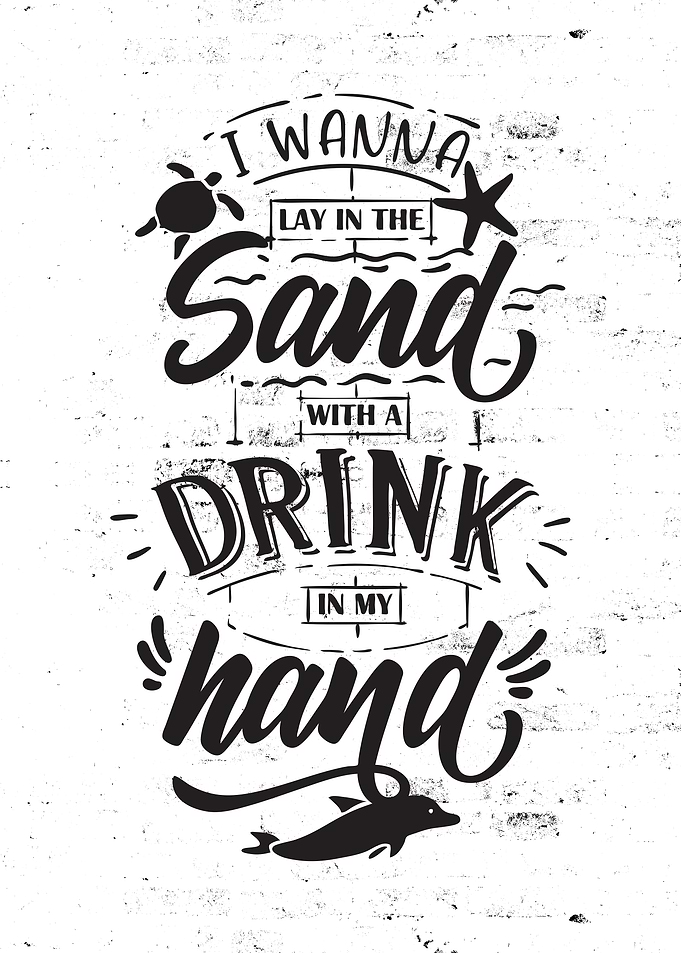 Sandy beaches Quote Art